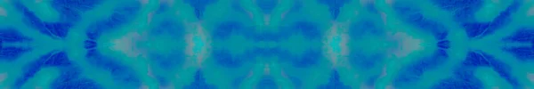 Blå Smutsig Konst Cyan Glöd Abstrakt Vattenfärg Havsnatur Teal Bright — Stockfoto