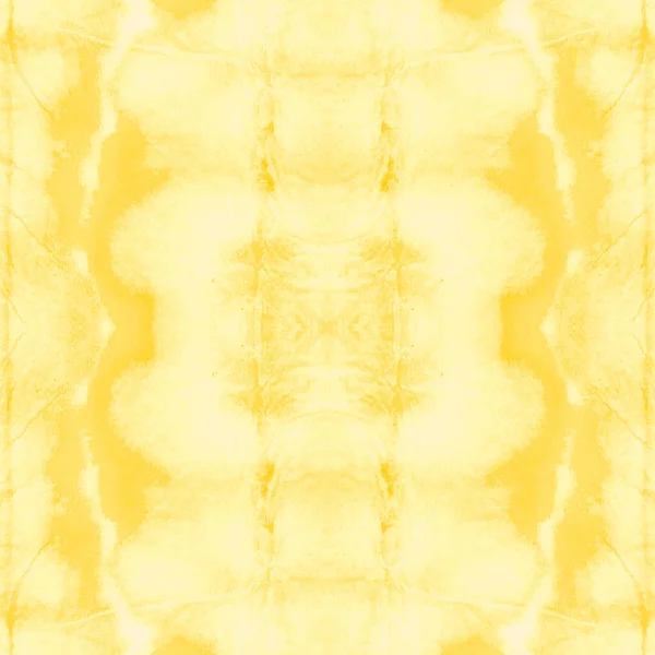Motivo Zigzag Amarelo Tie Dye Artístico Tinta Aquarela Limão Tinta — Fotografia de Stock