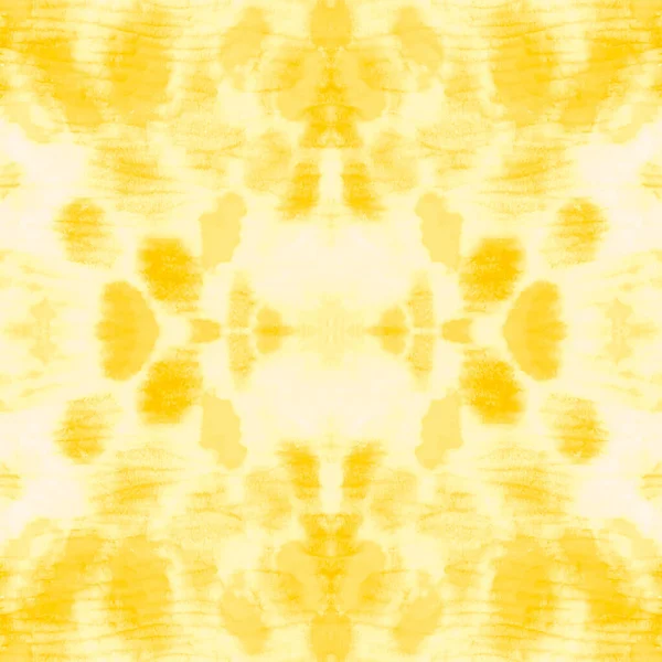 Ornamento Étnico Amarelo Tintura Gravata Étnica Tinta Lemon Aquarelle Bela — Fotografia de Stock