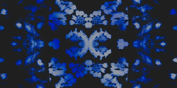 Jeansowy Wzór Świąteczny Niebieska Płytka Geometryczna Czarny Efekt Grungowania Śniegu — Zdjęcie stockowe