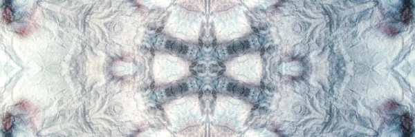 Gray Seamless Zig Zag Stof Stropdas Dye Batik Effect Grunge — Stockfoto