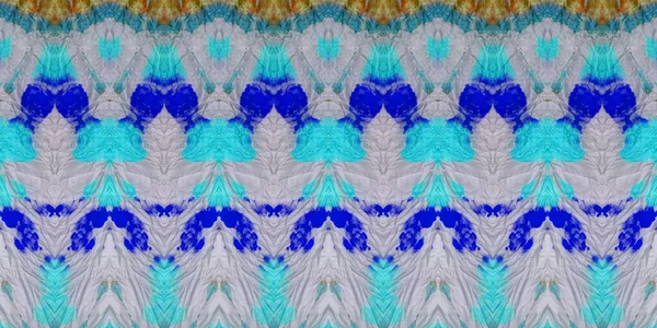 冷たい灰色の染めのアートパターン Xmasダーティウィンターアート 青い冬のアクエレル グレイ ザグは死んだ ブルーレッドボーダーペイント グレーのインクパターン グレーアクエラレペイント クール アート — ストック写真