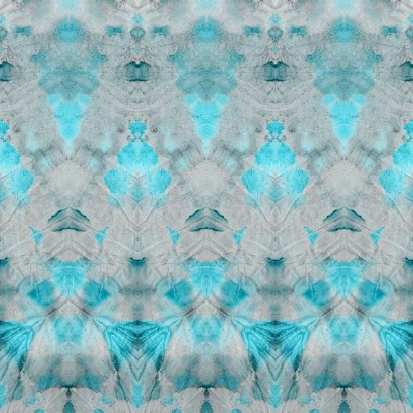 Cinza Cinzento Tie Dye Repetir Sea Winter Zigzag Tinta Aquarelle — Fotografia de Stock