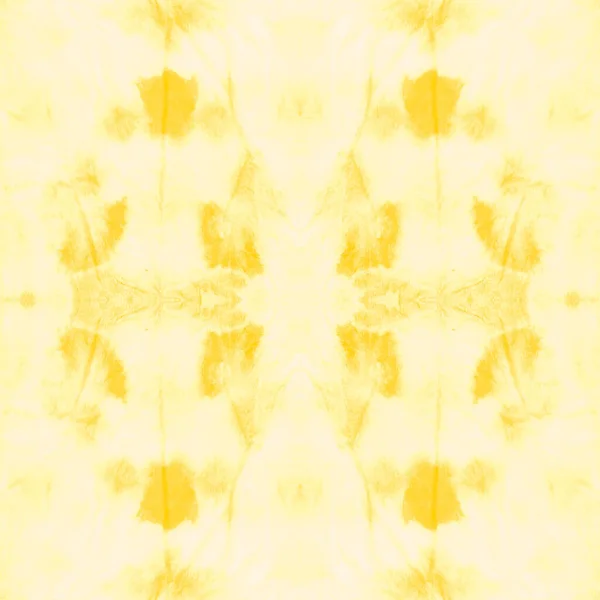 Amarillo Motivo Repetitivo Tie Dye Batik Pincel Abstracto Brillante Acuarela — Foto de Stock