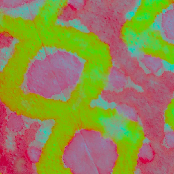 Gelbe Krawattenfärbung Aquarell Pinsel Dirty Art Painting Sexy Aquarellmalerei Rose — Stockfoto