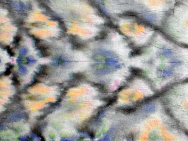 Pale Tie Dye Batik 松软的水彩画 蓝色的水彩画刷 纸刷纹理 灰色涂鸦风格 灰色刷油漆 色彩艳丽的粗糙艺术印刷品 — 图库照片