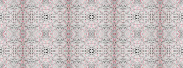 灰色のフォークオイルブラシ ホワイト ジオメトリタイル ブルーダーティアート効果 ローズ水彩プリント ブラウン トラディショナル アート ピンクのブラシ素材 赤のシームレスなパターン — ストック写真