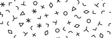 Çizgi ağ hippi dokusu. Eğlenceli Memphis dokusu. Çizgi soyut çember. Yaratıcı el karalaması. Vektör seti geometri koleksiyonu kağıt dekoratif duvar kağıdı eğrisi. Çapraz geometrik çizim.