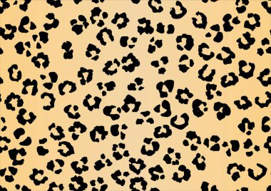 Leopar derisi pürüzsüz desen, vektör illüstrasyon tasarımı