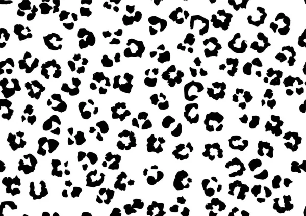 Leopard Leather Seamless Pattern Vector Illustration Design — ストックベクタ
