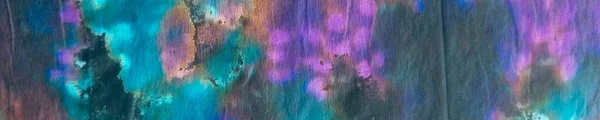Tie Dye Neon Oosterse Aquarel Grijze Streep Geverfd Aquarel Patroon — Stockfoto