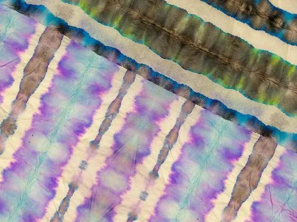 Tie Dye Line Oriental Watercolour Patchwork Ethnic Ombre Grunge Tie — Stock Photo, Image