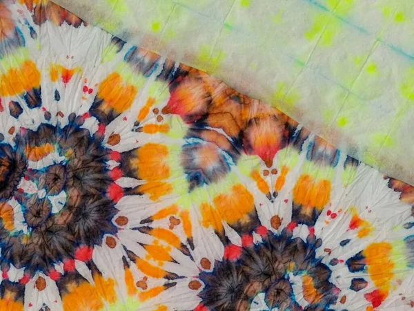 Vícebarevný Květinový Efekt Vody Tie Barvy Patch Vzor Květinové Dip — Stock fotografie