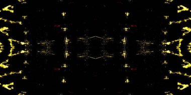 Seamless Abstract Gold. Art Night Shape. Grungy Geometric Shiny Sparkle. Old Wallpaper Yellow Drop. Wet Black Paint. Fire Golden Grunge. Black Wash Seamless Grunge. Dark Ink Backdrop Texture