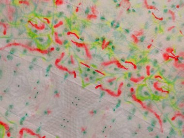 Çiçek desenli. Çoklu Renkli Etnik Su Etkisi. Gri Çiçekli Suluboya Doku. Kırmızı kravat boyası, kravat izi. Kravat boyası desenli mavi çizgili Ikat deseni. Boyalı Hat Doğu Suluboya.