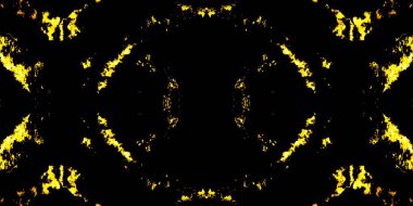 Abstract Seamless Gold. Art Color Shape. Art Abstract Paint. Ethnic Watercolor Shiny Artwork. Yellow Glow Seamless Poster. Ink Background Black Mark. Glow Golden Repeat. Gold Ink Glitter Pattern