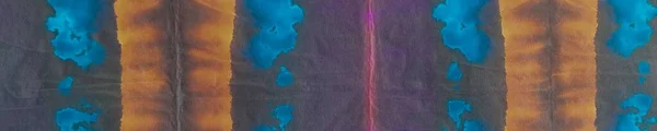 Zawiąż Barwnik Neon Streszczenie Akwarela Niebieski Pasek Zabarwiony Akwarela Tekstury — Zdjęcie stockowe