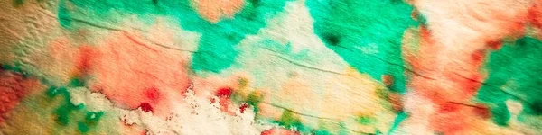 Tie Dye Neon Gradient Watercolour Red Tie Dye Stripe Print — Stock Photo, Image