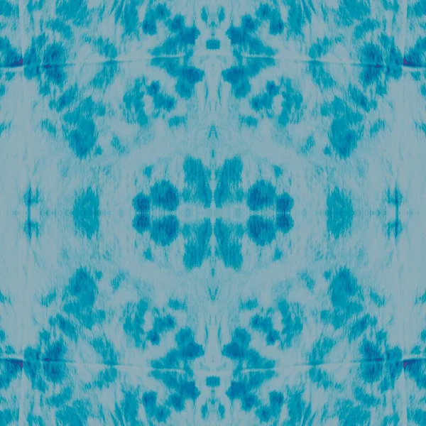 Kék Csík Design Fényes Fabric Design Havas Téli Dísz Cyan — Stock Fotó