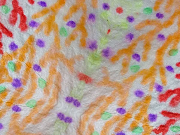 Многоцветная Полоска Ombre Grand Текстура Красной Этнической Икаты Тай Дай — стоковое фото