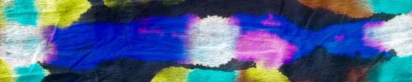 Tie Dye Neon Oosterse Aquarel Grijze Streep Geverfd Aquarel Textuur — Stockfoto