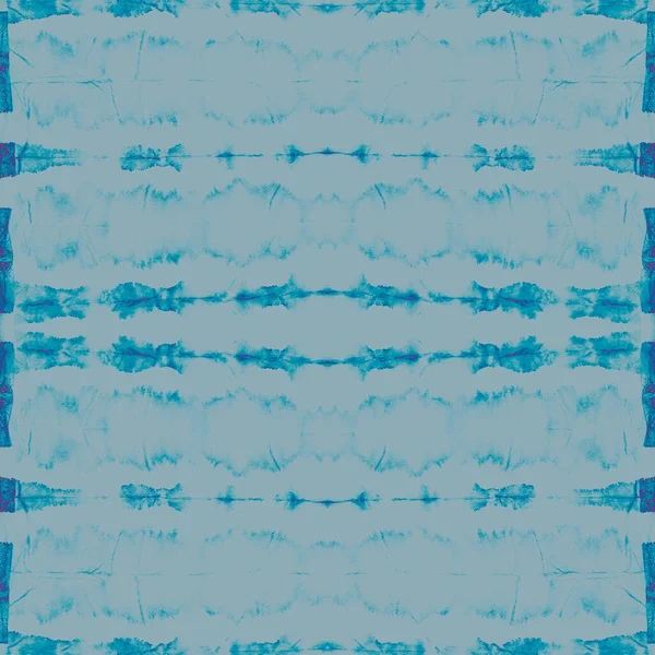 Blue Dyed Art Batik Orange Snowy Backdrop Snowy Seamless Pattern — Stock Photo, Image