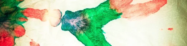 Ισοπαλία Dye Neon Oriental Υδατογραφία Shibori Dip Υφή Πράσινο Χρώμα — Φωτογραφία Αρχείου