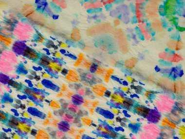 Çiçekli Dip Deseni. Boyalı Hat Doğu Suluboya. Çok renkli çiçekli Grunge. Mavi çizgili suluboya desen. Kırmızı kravat boyası, kravat izi. Gri Etnik İkat dokusu. Boyama Efekti Dokusunu Bağla