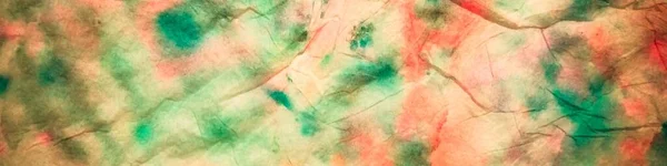 Krawatte Dye Neon Abstraktes Aquarell Roter Streifen Ikat Texture Multi — Stockfoto