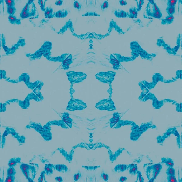 Teal Dyed Fabric Art Kall Frost Vinter Snöig Geometrisk Upprepning — Stockfoto