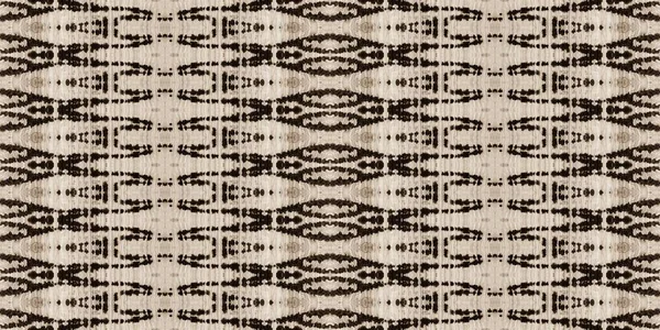 复古Geo Texture 复古几何污垢 Sepia Batik 旧波希米亚纺织品 肮脏的无缝隙刷 塞皮亚部落印刷 复古地球水彩画 米色染色巴蒂克 — 图库照片