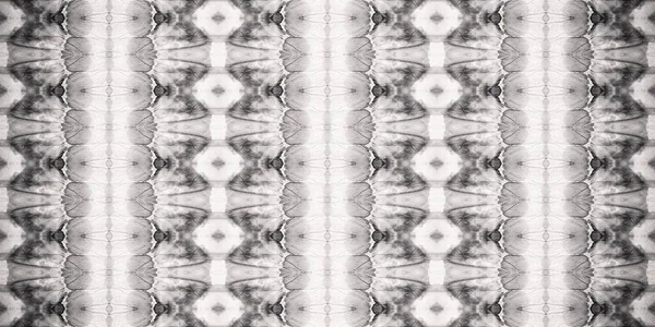 白いボヘミアンテクスチャ 灰色のシームレスブラシ グレイ アブストラクト グレーのボホーパターン グレイ プリント ブラック 灰色のブラシ 灰色の民族バティック — ストック写真