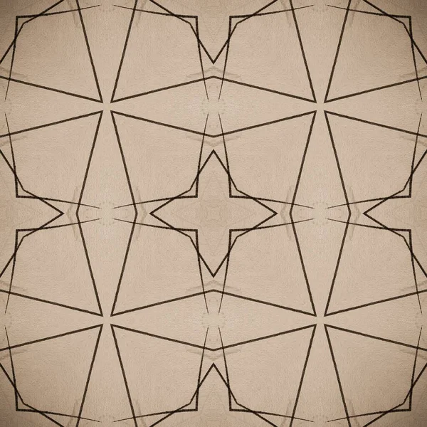 Inkttekening Tekenen American Paper Texture Geometrische Meetkunde Creme Geometrie Beige — Stockfoto