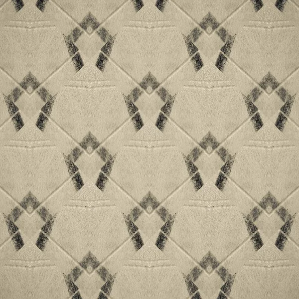 Sepia Bakgrund Geometrisk Geometri Scribble Print Texture Grå Retro Zig — Stockfoto