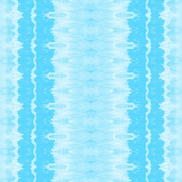 Azure Färgad Abstrakt Vitt Geometriskt Mönster Sky Dyed Zigzag Vit — Stockfoto