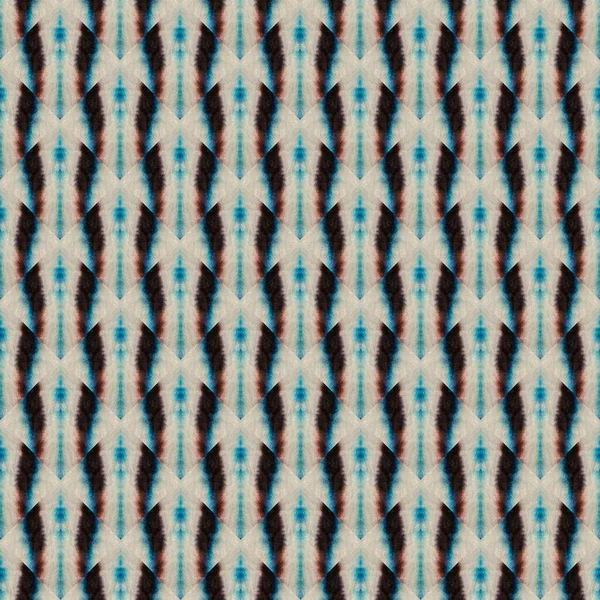 Geometrische Streep Inkt Latwerk Schaal Ornament Kleurrijke Batik Vis Herhaal — Stockfoto