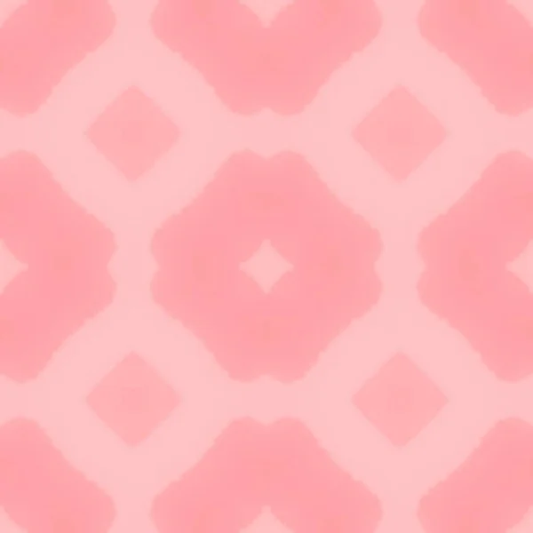 Marokkaanse Girly Batik Print Sierlijk Geometrisch Patroon Pink American Endless — Stockfoto