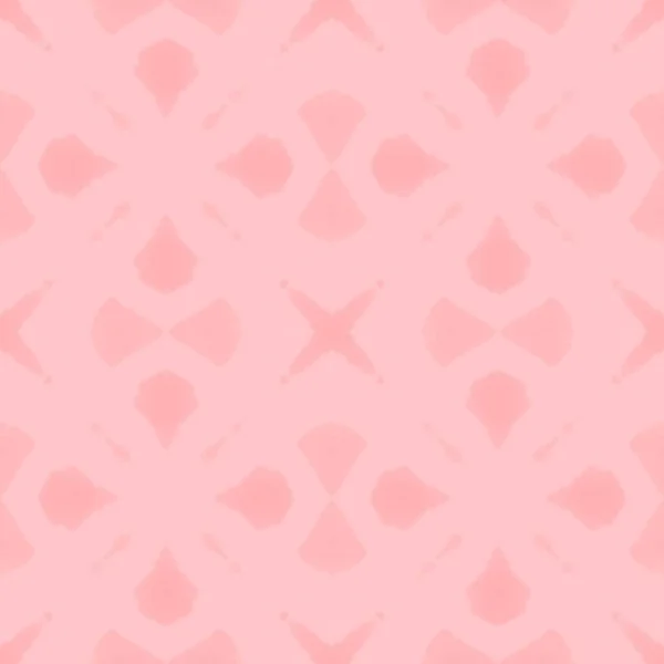 Arabesque Geometric Flower Print Marokko Ornament Wiederholen Pink Indonesian Girly — Stockfoto