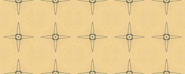 Indian Paint Pattern Vorhanden Linie Rustikales Papier Nahtlose Geometrie Old — Stockfoto