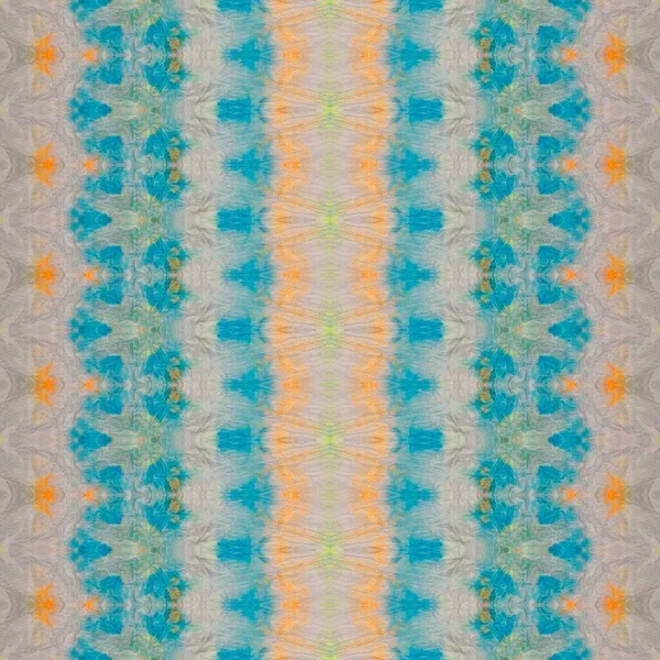 Bohemian Splash Ethnic Batik Dyed Bohemian Textile Multicolor Geo Batik — Stock Photo, Image