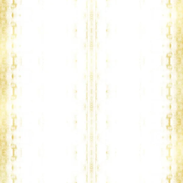 Blanco Boho Acuarela Textura Mano Amarilla Golden Print Pintura Patrón — Foto de Stock