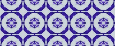 Endonezya Geometrik çiçek baskısı. Özbek Süslemesi Tekrarla. Arabesk Çiçek Motifi. Denim Vintage Kırsal Çiçek. Kabile Geometrik Deseni Boho. İndigo Etnik Süs Taşı. Mavi Çiçek Döşemesi.