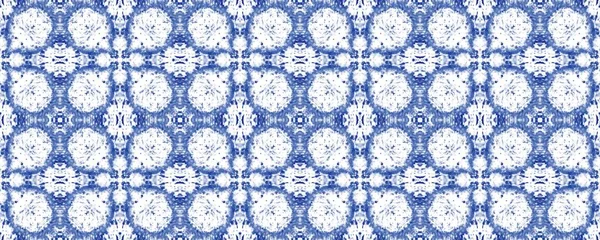 Синій Етнічний Інк Марокко Етнічні Вмс Батік Бохо Aquarelle Geometric — стокове фото