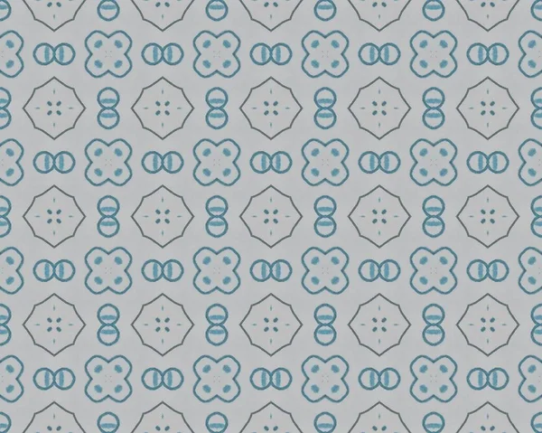 リスボン幾何学的バティック 青いトルコのエンドレス花 パキスタン幾何学的花イカット 灰色の花模様の床 ブルー エスニック 幾何学的バティックプリントをオーナー ブルーモロッコモザイクタイル — ストック写真