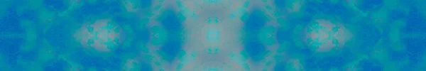 Blauwe Tie Dye Abstract Glanzend Ijs Turkoois Aqua Een Rimpel — Stockfoto