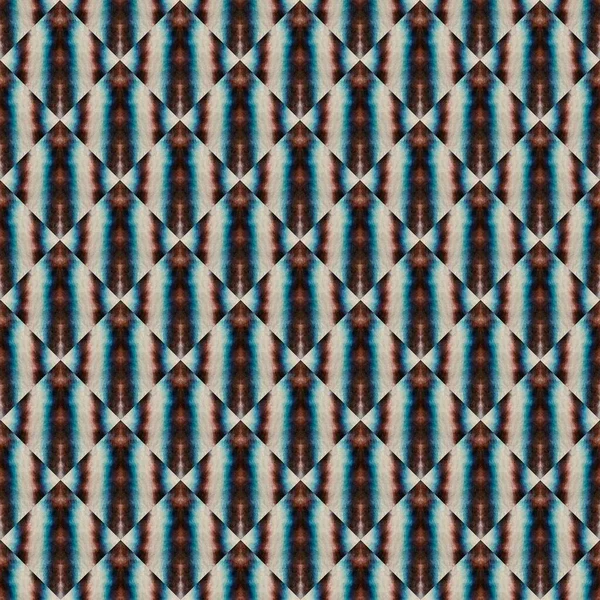 Ornamento Squama Scallop Rombo Mano Zig Zag Colorato Batik Geo — Foto Stock