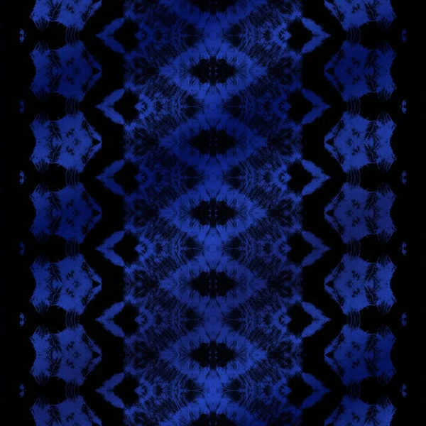 Blue Texture Print Dark Dyed Textile Blue Dyed Watercolour Blue — Stock Photo, Image