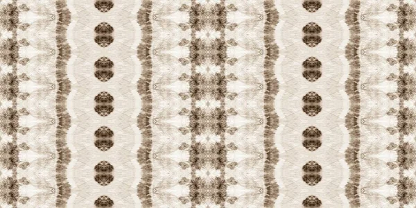 Old Bohemian Stripe Sepia Boho Batik Used Geo Textile Retro — 图库照片