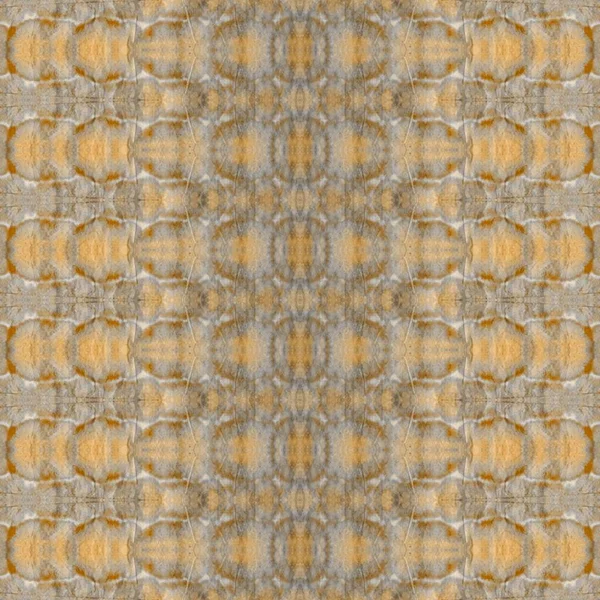 Orange Pattern Print Vorhanden Brown Boho Ikat Brown Dyed Grunge — Stockfoto