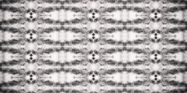 Boho Batik Bianco Acquerello Tinto Nero Schema Geometrico Grigio Spray — Foto Stock